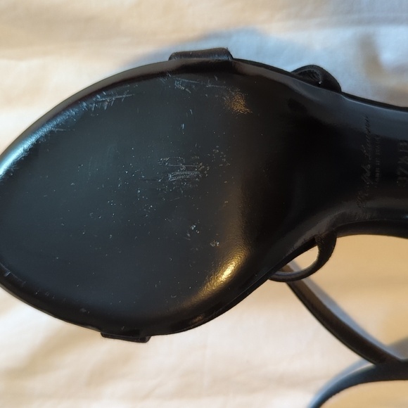 NWOB RALPH LAUREN Purple Label cross strappy heels size 37.5 - Picture 5 of 10